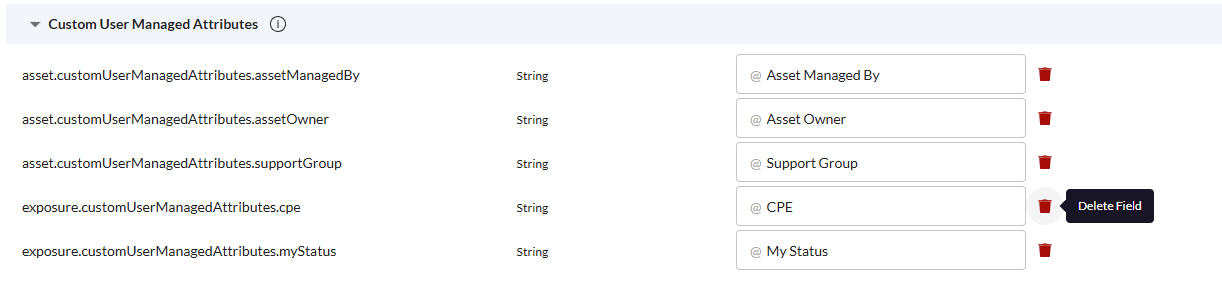 Delete a Custom User-Managed Attribute - Securin Platform Documentation